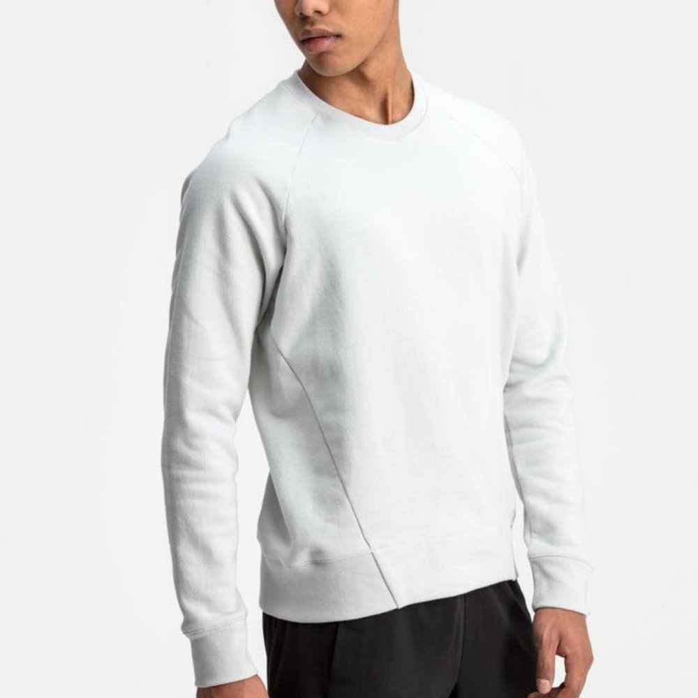NEW RYU Respect Your Universe Core Crew Sweatshirt in Heather Grey MSRP $125